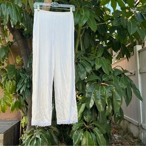 Vintage Vanity Fair white slip pants with lace detailing !